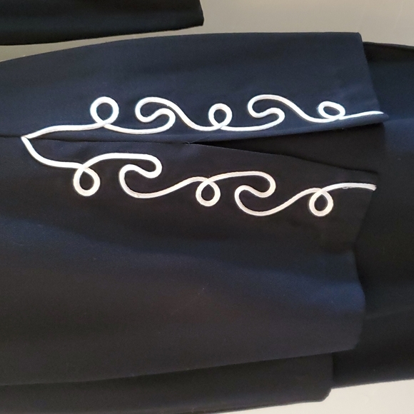 Vintage Positive Attitude Black Lined Dress 9/10 - Picture 6 of 8